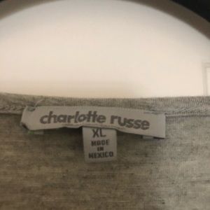 Charlotte Russe Tops - Cute Sugar Skull high low tee Charlotte Russe Tops - Cute Sugar Skull high low tee